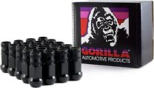 Gorilla 12mmx1.25 Black Open End Forged Steel Lug Nuts 20pc 5 Lug Kit 45028BC-20 picture
