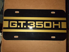 1966 2006 2007 SHELBY MUSTANG GT-350H GT-350 HERTZ STRIPE LICENSE PLATE BLK/GOLD picture