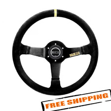 Sparco 015R345MSN 3-Spoke R345 Series Competition Black Suede Steering Wheel picture