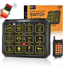 AUXBEAM 12 Gang Switch Panel On-Off LED Light Circuit Control (RGB Back light) picture