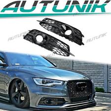 For 2012-2015 Audi C7 A6 Sline S6 Fog Light Grill Cover Front Lower Grille picture