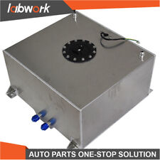 Labwork 15 Gallon Polished Aluminum Racing Drift Fuel Cell Tank+level Sender picture