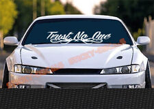 Trust No One Windshield Banner Decal Sticker JDM KDM truck car euro import picture