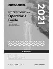 Sea-Doo Owners Manual Book 2021 GTI SE 130 picture