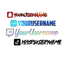 Custom Instagram Username Decals stickers | Social Media Decal | JDM Euro Drift picture