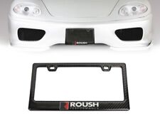 100% Real Carbon Fiber Black Glossy ROUSH Performance License Plate Frame-1PCS  picture