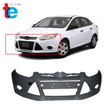 Primered Front Bumper Cover Fit For 2012 2013 2014 Ford Focus Sedan w/ Tow Hole picture