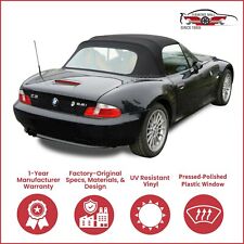 1996-02 BMW Z3 Convertible Soft Top w/DOT Approved Plastic Window, Black picture