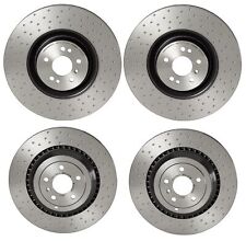 Brembo Front and Rear Brake Disc Rotors Drilled Coated Kit for MB W164 W251 6.3L picture