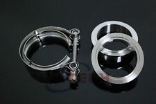 2.5'' Inch Stainless Steel V-Band Flange & Clamp Kit for Turbo Exhaust Pipe New picture