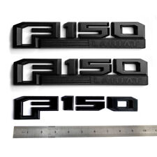 3pack OEM F150 Lariat Emblems Fender Badges 3D for F-150 Lariat Genuine Black picture