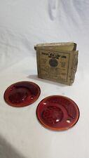 Rare Two NOS Desoto Dodge Plymouth Rear Taillight Glass Lenses Vintage Original picture