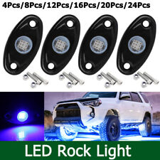 Blue LED Rock Lights For Jeep Offroad Truck UTV ATV Underbody Wheel Light 4x/8x picture