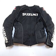 Suzuki R GSX Armor Textile Motorcycle Jacket Womens Medium Liner Black Full Zip picture