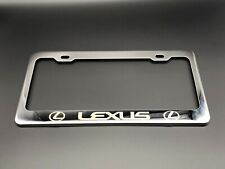 LEXUS LICENSE PLATE FRAME Heavy Duty Stainless Steel with Laser Engraved picture