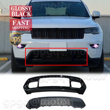 For Jeep Grand Cherokee 2017-2022 Black Front Lower Grille & Bumper Grill Bezel picture