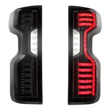 New Pair For 19-21 Chevy Silverado 1500 Smoke Lens LED Tail Light Lamps picture