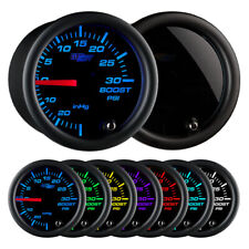 GLOWSHIFT 52mm 7 COLOR TURBO BOOST PSI GAUGE KIT w SMOKED LENS picture