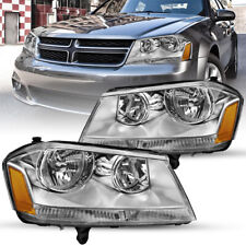 For 2008-2014 Dodge Avenger SXT SE Replacement Headlights Headlamps Left + Right picture