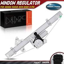 Front Left Power Window Regulator w/ Motor Assembly for Nissan Rogue 14-20 6-Pin picture