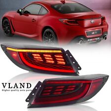 VLAND LED Red Tail Lights For 2021-UP Toyota GR86 Subaru BRZ W/Startup Animation picture