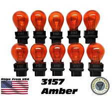 Bulk Lot of 10 3157 Amber Turn Signal Parking DRL Light Bulbs FAST USA Shipping picture