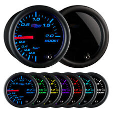 GlowShift 52mm Tinted 7 Turbo 2.0 BAR Boost Gauge w. 7 Color LED Display picture
