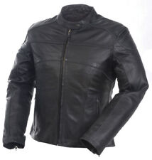 Mossi Women's Adventure Leather Jacket 10 Black 20-218-10 picture
