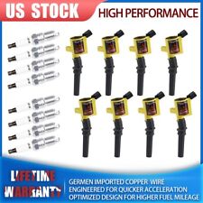 8 DG508 Ignition Coils & Spark Plug Packs For Ford F150 1997-2000 2000-2009 5.4L picture