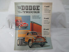 Mopar NOS 1955 Canada Dodge Heavy Duty Truck Models F H K8 Sales Brochure DT552 picture