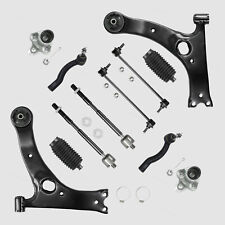 12 Pc Suspension Kit for Toyota Corolla 03-08 Lower Control Arms Tie Rod Ends picture
