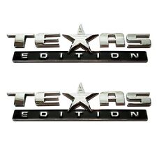 2- 3D TEXAS EDITION EMBLEM for CHEVY SILVERADO GMC SIERRA TRUCK UNIVERSAL DECAL. picture