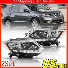 Headlight Headlamp W/LED DRL For 2014-2016 Nissan Rogue RH&LH 2Set picture