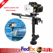 4 HP 4 Stroke Heavy Duty Outboard Motor Boat Engine Wind Cooling System w/ CDI picture