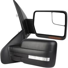Tow Mirrors Power Heated Signal Puddle Light Side For Ford F150 2004-2014 picture