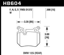 Hawk Rear Disc Pads and Brake Shoes for 2012-2013 BMW 135i picture