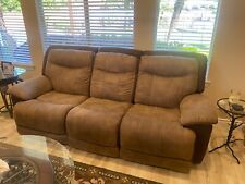 3 seat recliner couch brown  picture