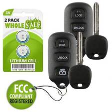 2 Replacement For 2003 2004 2005 2006 2007 2008 Toyota Sequoia Key + Fob Remote picture