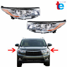 For 2014-2016 Toyota Highlander Headlight Halogen Chrome Clear Right&Left Side picture