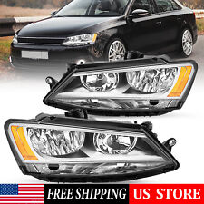 2x Headlights Assembly Replacement Left+Right For 2011-2018 Volkswagen Jetta MK6 picture