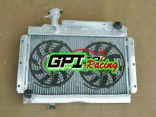 Aluminum Radiator+Fans FOR MG MGA 1500 1600 1622 DE LUXE 1955-1962 1.5/1.6 56 57 picture