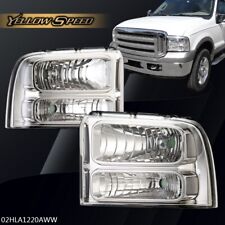Fit For 05-07 Ford F250 F350 F450 F550 Super Duty Clear Lens Headlights picture