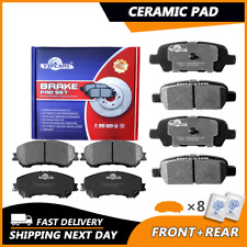 Front & Rear Ceramic Brake Pad For 2014 2015 2016 2017 2018 2019 Nissan Rogue picture