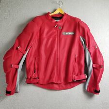 Yahama Motorcycle Street Bike Jacket Men Large Red Armored picture