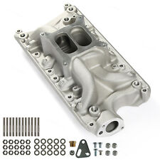 For Small Block Ford SBF 260 289 302 Dual Plane Satin Aluminum Intake Manifold picture
