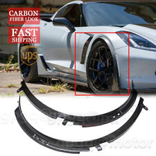 For Corvette C7 2014-19 2x Carbon Fiber Front Quarter Extension Wheel Arch Trim picture
