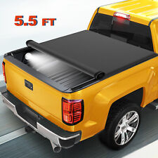 5.5FT Tonneau Cover Roll Up For 2009-2023 Ford F-150 F150 Short Truck Bed + Lamp picture