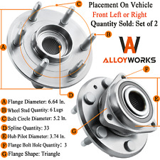 Front or Rear Wheel Hub Bearings For Chevy Traverse GMC Acadia Buick Enclave picture