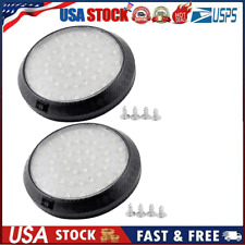 2x 12V White 46 LED Car Auto Round Dome Roof Ceiling Light Interior Bright White picture