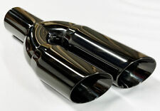 Exhaust Tip 2.50 Inlet 3.00 Outlet 13.00 long WDWDRS30013-250-BC-SS Dual Round S picture